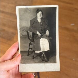 Antique Black and White Photograph “Thelma when single”